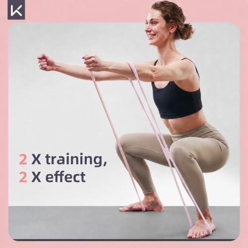 Keep Figure-8 Resistance Band - High Elasticity Exercise Band for Arm Toning, Shoulder & Core Stretching - Anti-Slip Grip Portable Fitness Equipment for Home Workout