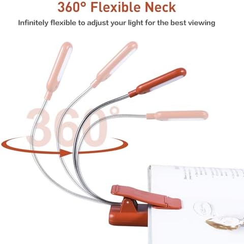 VAVOFO Rechargeable Reading Light, Clip on Book Light for Reading in Bed