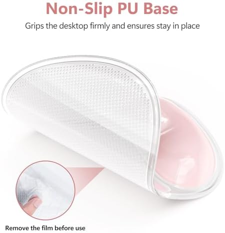 AKIT Ergonomic Gel Mouse Pad and Keyboard Wrist Rest, Non-Slip, Pink