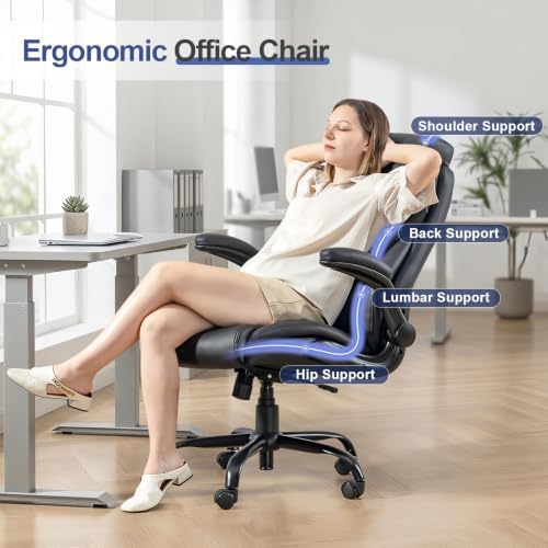 Big and Tall Office Chair, Heavy Duty Ergonomic Office Desk Chair Set of 2