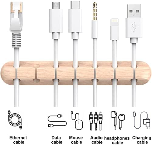 SOULWIT Cable Holder Clips, 3-Pack Cable Management Cord Organizer Clips Silicone Self Adhesive for Desktop USB Charging Cable Nightstand Power Cord Mouse Cable Wire PC Office Home