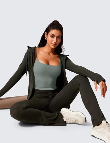CRZ YOGA Butterlift Scoop Neck Crop Tank Top