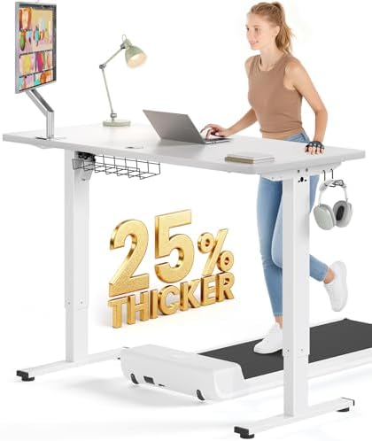 SIAGO Electric Standing Desk Adjustable - 63 x 24 Inch Sit Stand up Desk with Cable Management - 3 Memory Preset Adjustable Height Table