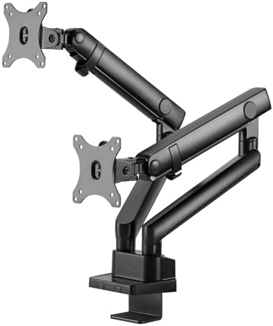 SilverStone Technology ARM25 Dual Monitor Arm with Mechanical Spring Design and Wide adjustability, SST-ARM25