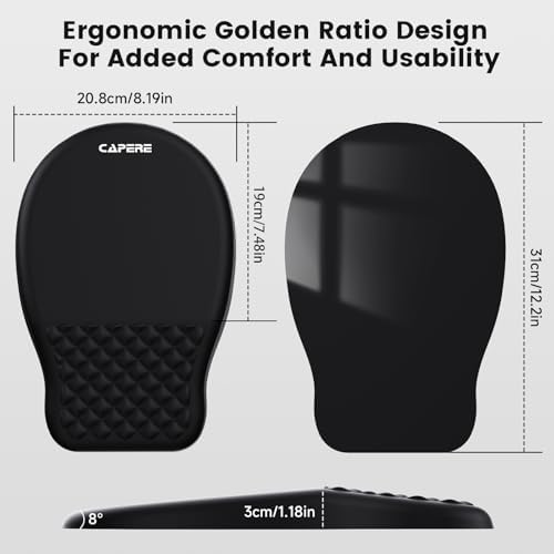 Ergonomic Mouse Pad with Wrist Reat, Memory Foam Support Mousepad