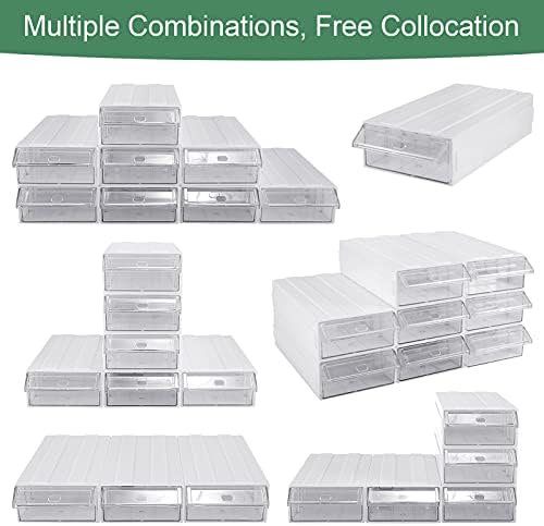 Aulock 9 Pcs Stacking Drawer Organizers for Office Home Dorm Room Supplies