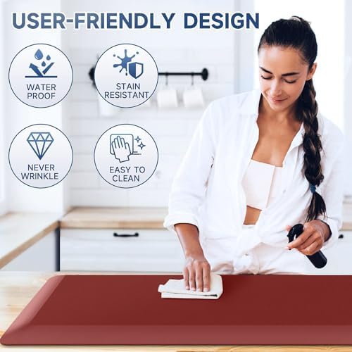 4/5 Inch Thick Kitchen Mats for Floor, StepRite Kitchen Rug for Standing