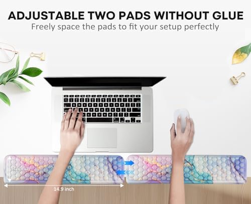 JIKIOU L-Shaped Desk Elbow Pad for Desk,Memory Foam Elbow Support Pad 2Pack