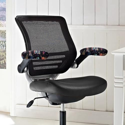 2 Piece Office Chair Arm Covers, Butterfly Print Chair Armrest Covers, Removable Stretchy Armrest Cover for Desk Computer Chairs