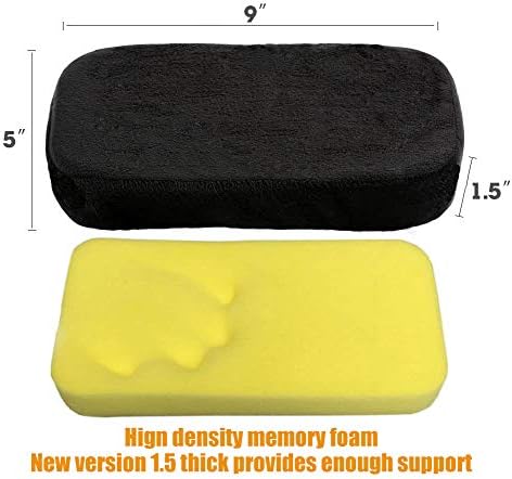 Chair Armrest Pads,Memory Foam Office Chair Arm Covers and Elbow Pillow for Elbows and Forearms Pressure Relief(Set of 2)
