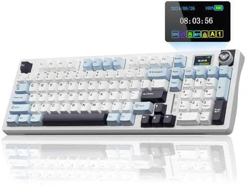 AULA S98 Pro Wireless Mechanical Gaming Keyboard with Screen, Knob, 96 Keys