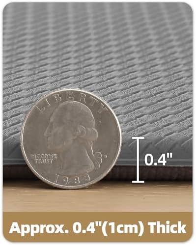 Color&Geometry Kitchen Mat for Floor 17x79 Anti Fatigue Easy Clean, Grey