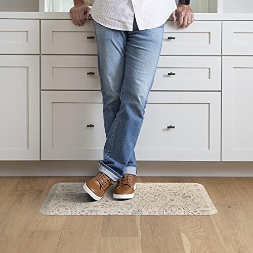 GelPro Designer Anti-Fatigue Comfort Floor Mat, 20 x 32, Dog Party Sandbox (106-P-2032-DPSB)