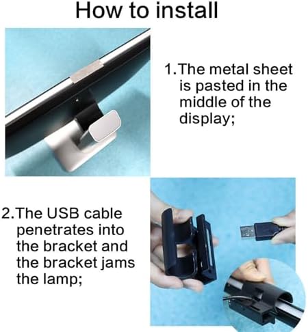 Computer Monitor Lamp 3 Colors Adjustable Lamp Anti-Glare