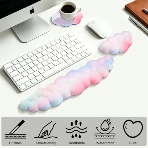 Cloud Wrist Rest for Computer Keyboard,Mouse Wrist Rest,Keyboard Wrist Rest