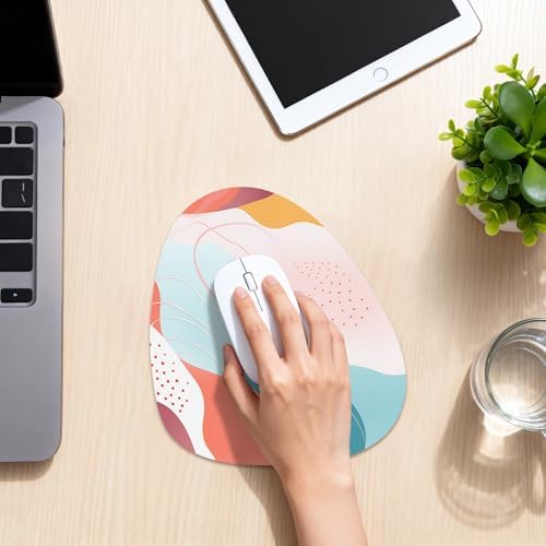 Water Drop Mouse Pad 7.3x8in Non-Slip for Laptop, Sea Turtle