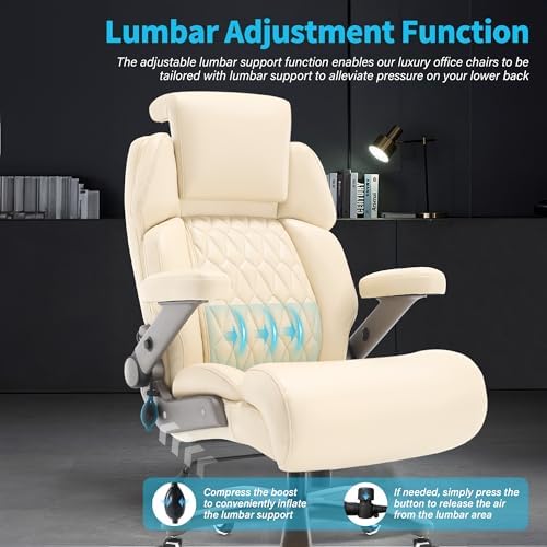Big and Tall Office Chair 700lbs, Ergonomic High Back Computer Desk Chair