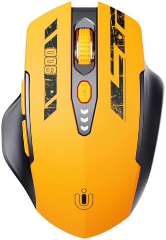 Uineer Bluetooth Mouse, Tri-Mode Wireless, Rechargeable, 3-Device Switch