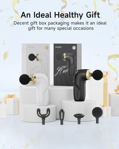 HEYCHY A1 Mini Massage Gun, Portable Deep Tissue Massager, Black