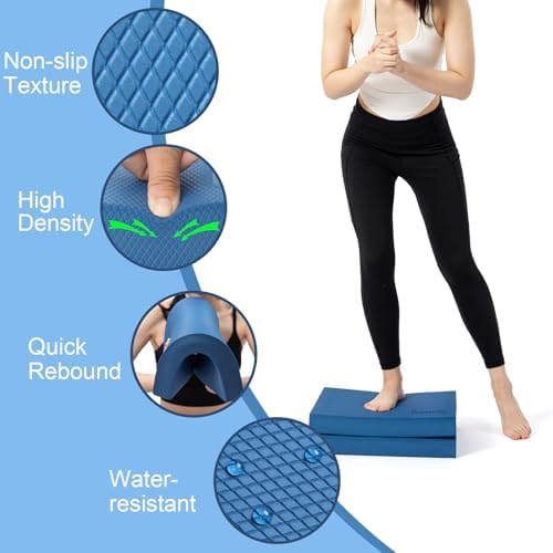 StrongTek Foam Balance Pad, High-Density TPE, 15.8 x 13 x 2 in, Non-Slip