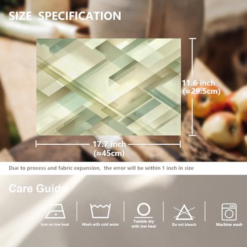 Sophisticated Contemporary Aesthetic Linen Placemats, Subtle Shading Refined Look Table Mats for Table Washable Heat Insulation Thick Dining Mat, Indoor/Outdoor 12X18 in 4 Pcs