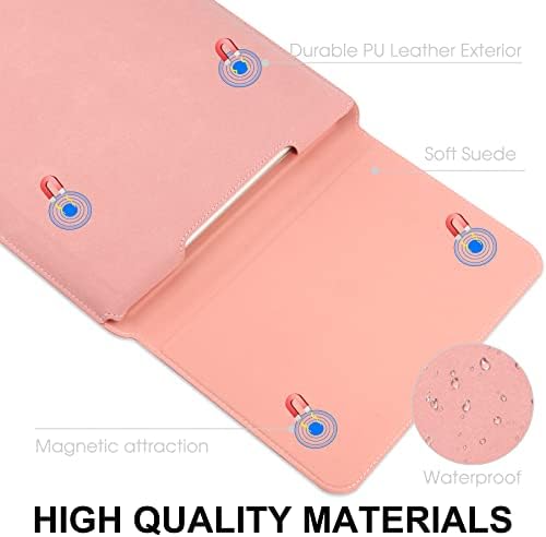 HoYiXi 13 Inch Laptop Sleeve Case Bag Compatible with MacBook Neo 2026/MacBook Air 13 M1 M2 2022-2018/MacBook Pro 13 M2 2022-2016/Surface Pro 8 2021/Surface Go 3 13-13.6'' Dell HP ASUS Acer PC, Pink