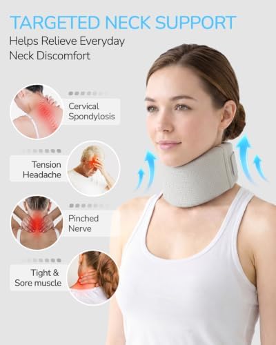 Ice Silk Foam Neck Brace for Neck Pain & Support - Cervical Collar