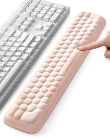 Meatanty Keyboard Wrist Rest, Ergonomic Keypad Support, Soft Memory Foam Hand Rest Pad for Typing Comfort, Computer Desk Accessories Hand Palm Pain Relief, Laptop Office Home School Women Girl Cute