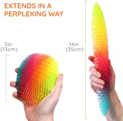 Morf Worm 3D Sensory Fidget Toy, Rainbow, Large