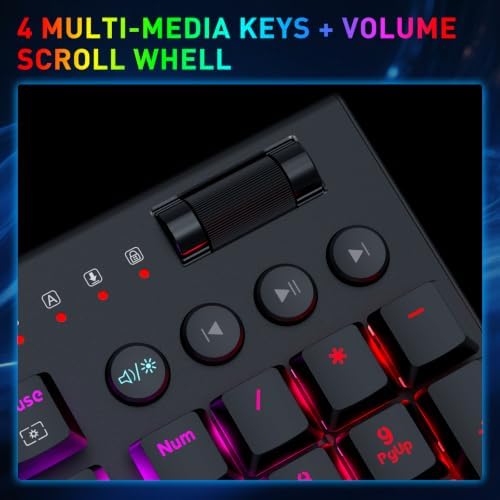 Redragon K618 HE Wired Low-Profile Rapid Trigger Magnetic Gaming Keyboard