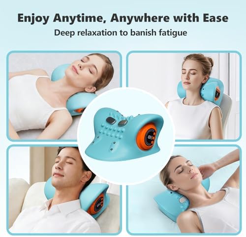 Neck Massager 3 in 1 Portable Massager with Heat & Comfortable Stretching
