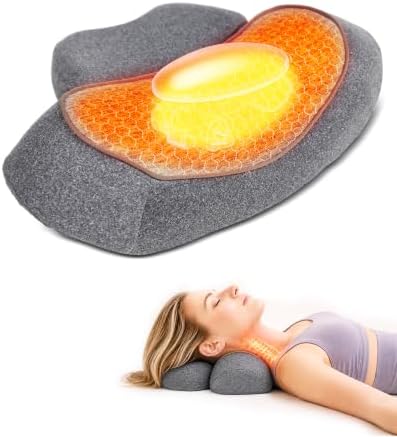 3 in 1 Cordless Heated Neck Massager Pillow for Deep Tissue