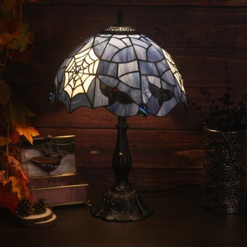 Tiffany Style Table Lamp,Spider Desk Lamp,Gothic Style Stained Glass lamp