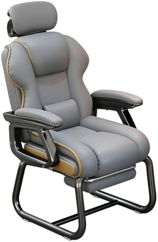 No Wheels Ergonomic Executive Office Chair with Footrest