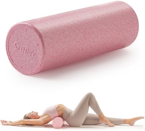 Sunny Health & Fitness 36" Pink High-Density Yoga Foam Roller