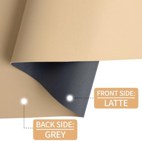 Leather Desk Pad Mat, Latte Desk Mat, 23.6" x 13.7"