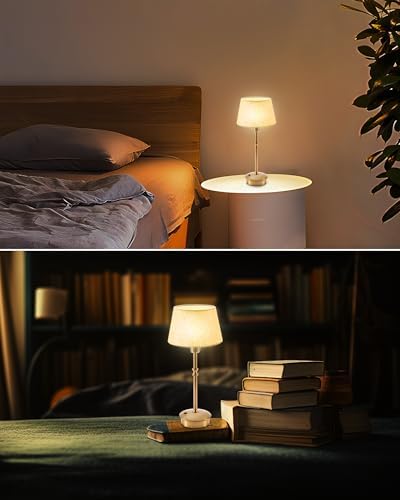UMEXUS 2 Pack Small Cordless Rechargeable Table Lamp, Battery Operated Lamp