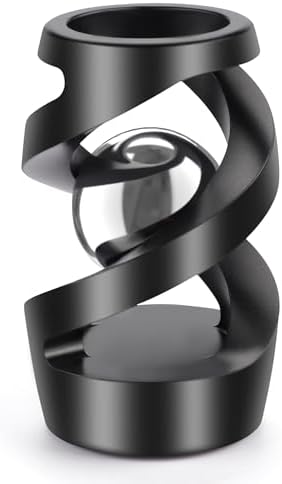 Upgraded Kinetic Spinning Desk Toy, Stress Relief Gadget, Black