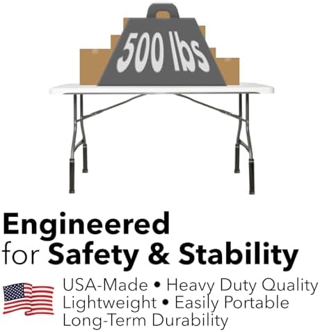 Lift Your Table® Folding Table Risers - Counter, Bar, or XL Height Extenders - Made in the USA, Heavy Duty Extensions Raise Bent Leg Folding Tables (Set of 4) (10 Sets - Counter Height (Movable Foot))