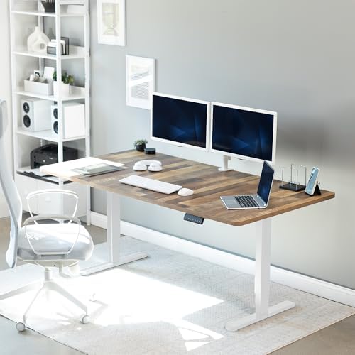 VIVO Reclaimed Wood 71 x 36 in Standing Desk, DESK-KIT-2W7P-36