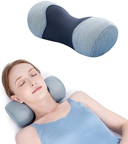 Bespilow Small Neck Roll Pillow for Sleeping, Neck Pillows for Pain Relief