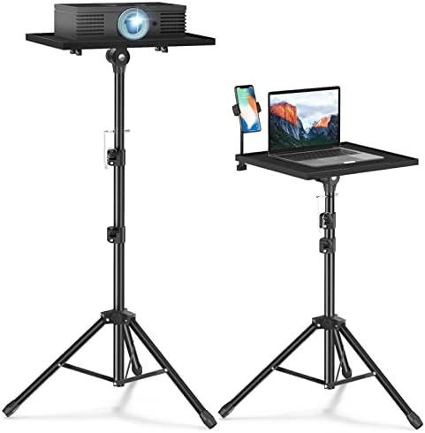 Facilife Projector Stand Tripod - Laptop Tripod Projector Stand Adjustable Height 22 to 47 Inch, Projector Tripod Stand, Tripod for Porjector, Projector Stand for Outdoor Movies