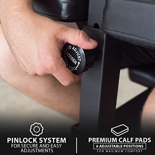 Synergee Seated Calf Raise Machine – 550 lb Max Capacity