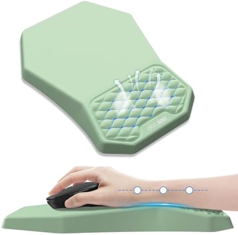 Ergonomic Mouse Pad with Wrist Rest Support for Carpal Tunnel Pain Relief