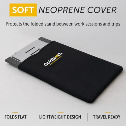 Goldtouch Go! Travel Laptop and Tablet Stand, Aluminum Laptop Riser