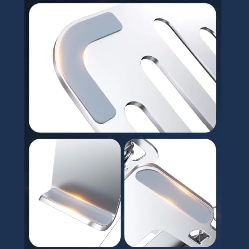 2-in-1 Foldable Laptop Tablet Stand Riser with Phone Holder