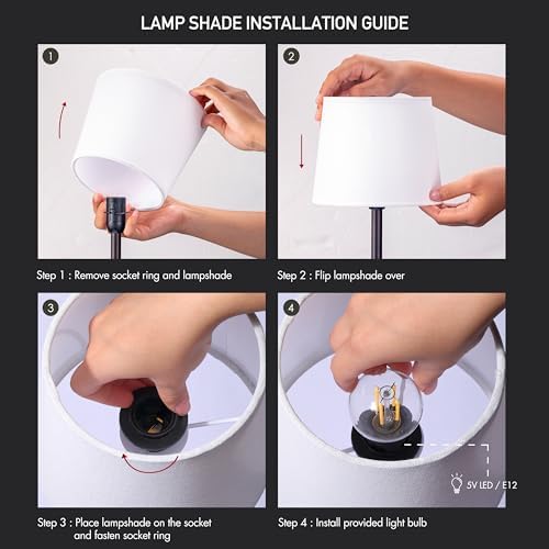 O'Bright Seraph Cordless Rechargeable LED Table Lamp, Oil-Rubbed Bronze