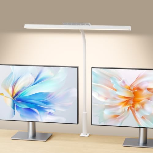 LED Desk Lamp with Clamp, 12W Brightness Office Desk Light for Home Office