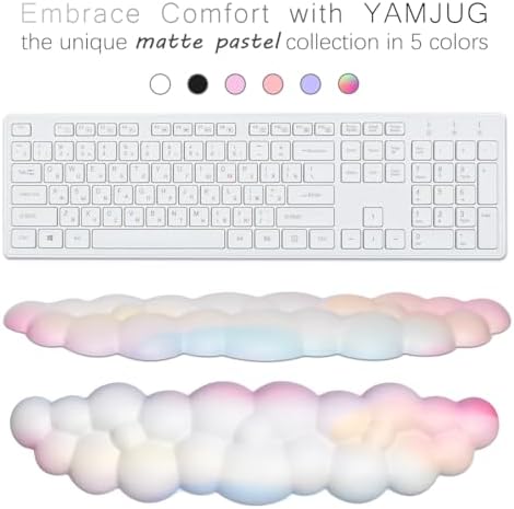 4 in 1 Ergonomic Leather Cloud Wrist Rest Keyboard and Mouse Pad & Coaster