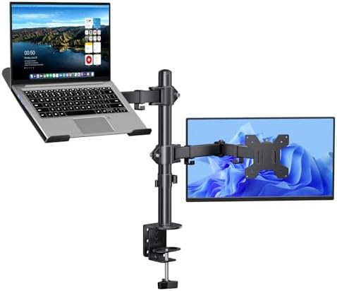 Afaloona Dual Monitor and Laptop Stand for 13-32" Monitor & 11-17" Laptop